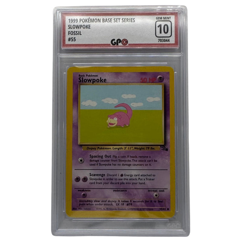 GPC 10 Slowpoke #55 | 1999 Original Series | Fossil Set