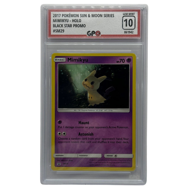 GPC 10 Mimikyu Holo #SM29 | 2017 Sun & Moon Series | SM Black Star Promo