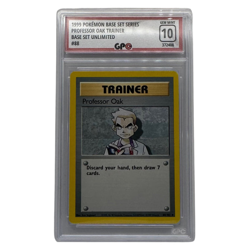 GPC 10 Professor Oak Trainer #88 | 1999 Original Series | Base Set Unlimited