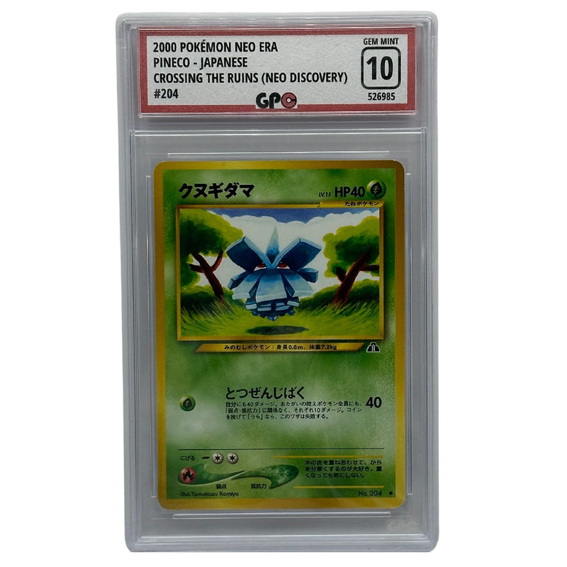 GPC 10 Pineco #204 | 2000 Japanese Neo Era | Crossing The Ruins