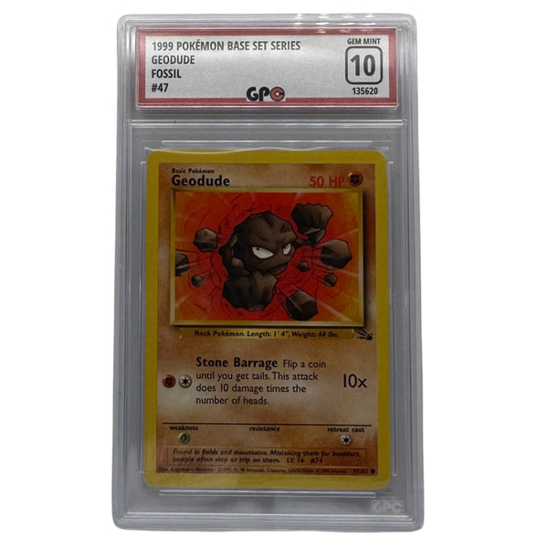 GPC 10 Geodude #47 1999 Original Series Fossil Set