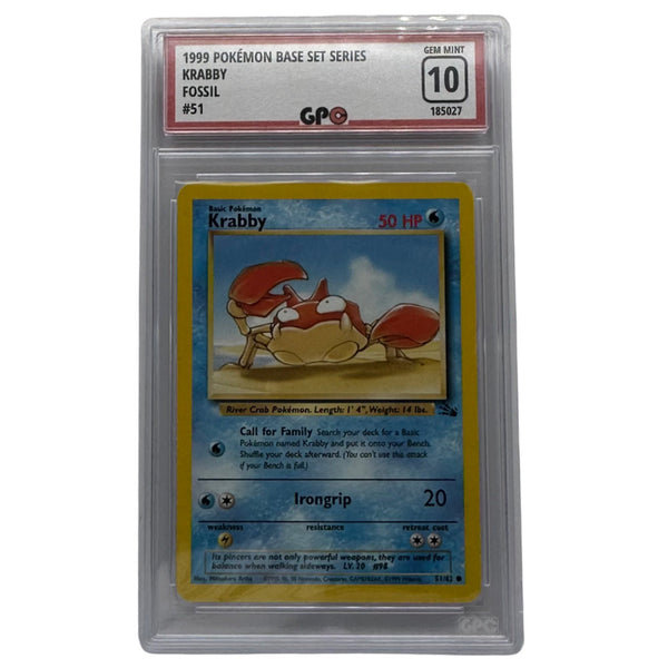 GPC 10 Krabby #51 1999 Original Series Fossil Set