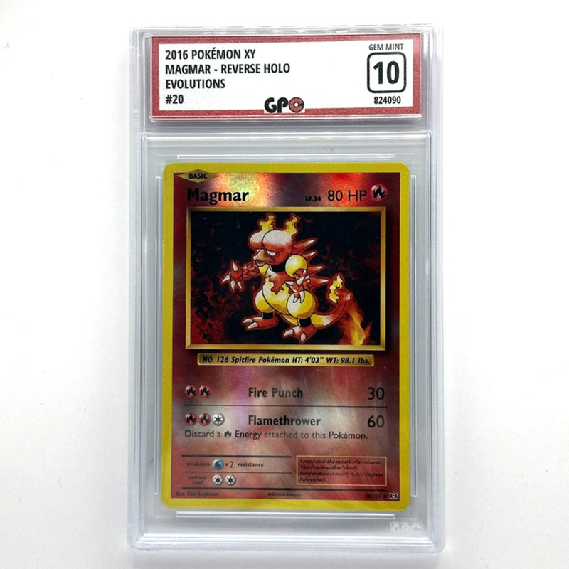 GPC 10 Magmar Reverse Holo #20 2016 XY Series Evolutions Set