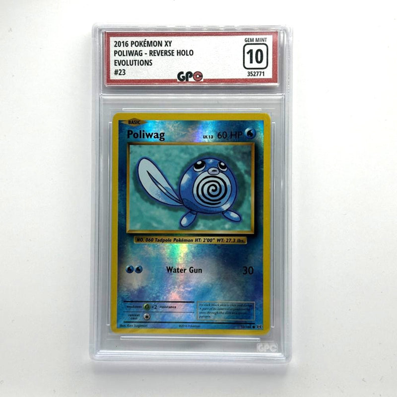 GPC 10 Poliwag Reverse Holo #23 2016 XY Series Evolutions Set