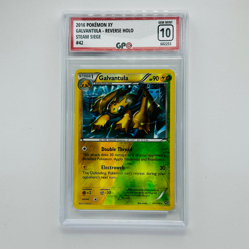 GPC 10 Galvantula Reverse Holo #42 2016 XY Series Steam Siege Set