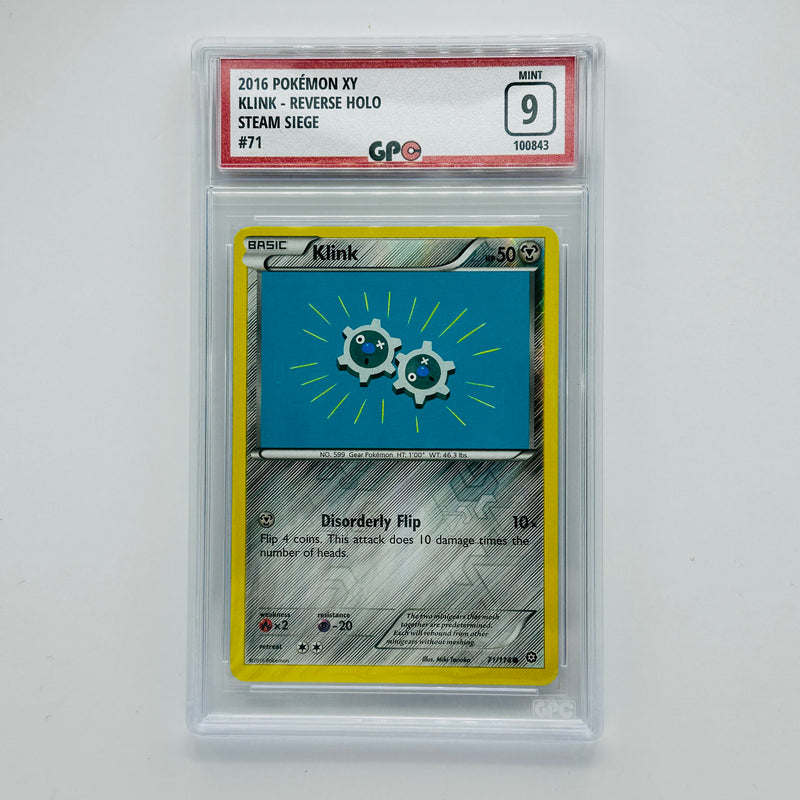 GPC 9 Klink Reverse Holo #71 2016 XY Series Steam Siege Set