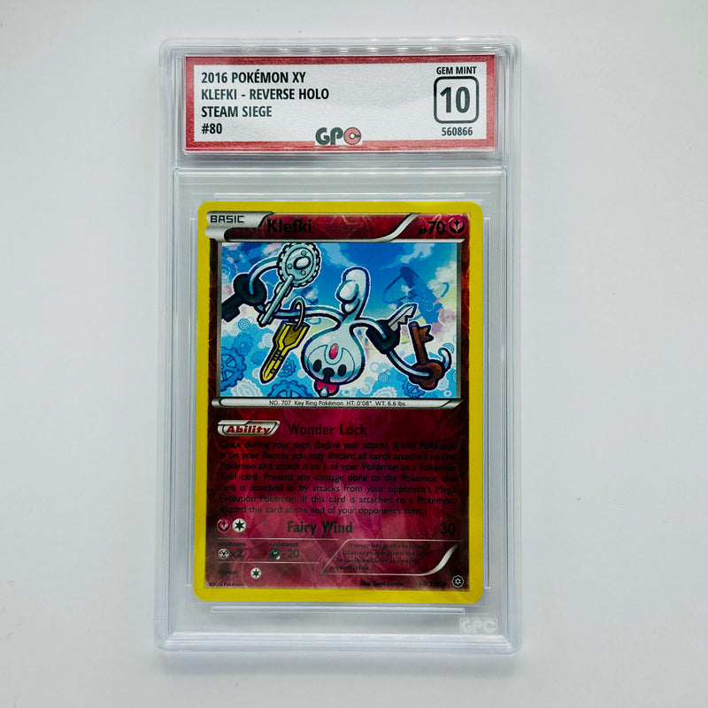 GPC 10 Klefki Reverse Holo #80 2016 XY Series Steam Siege Set