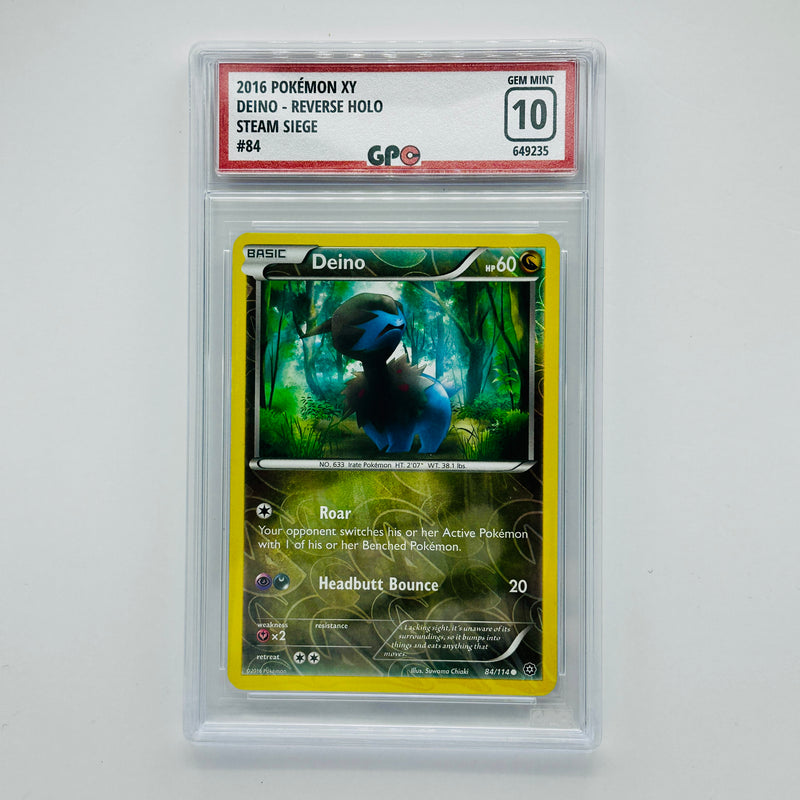 GPC 10 Deino Reverse Holo #84 2016 XY Series Steam Siege Set