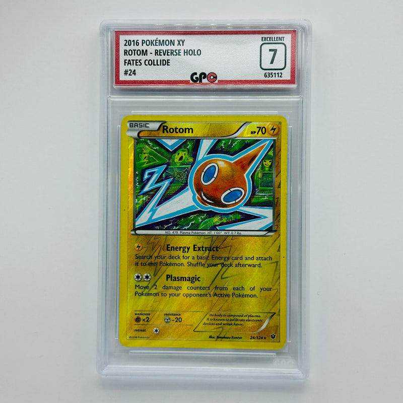GPC 7 Rotom Reverse Holo #24 2016 XY Series Fates Collide Set