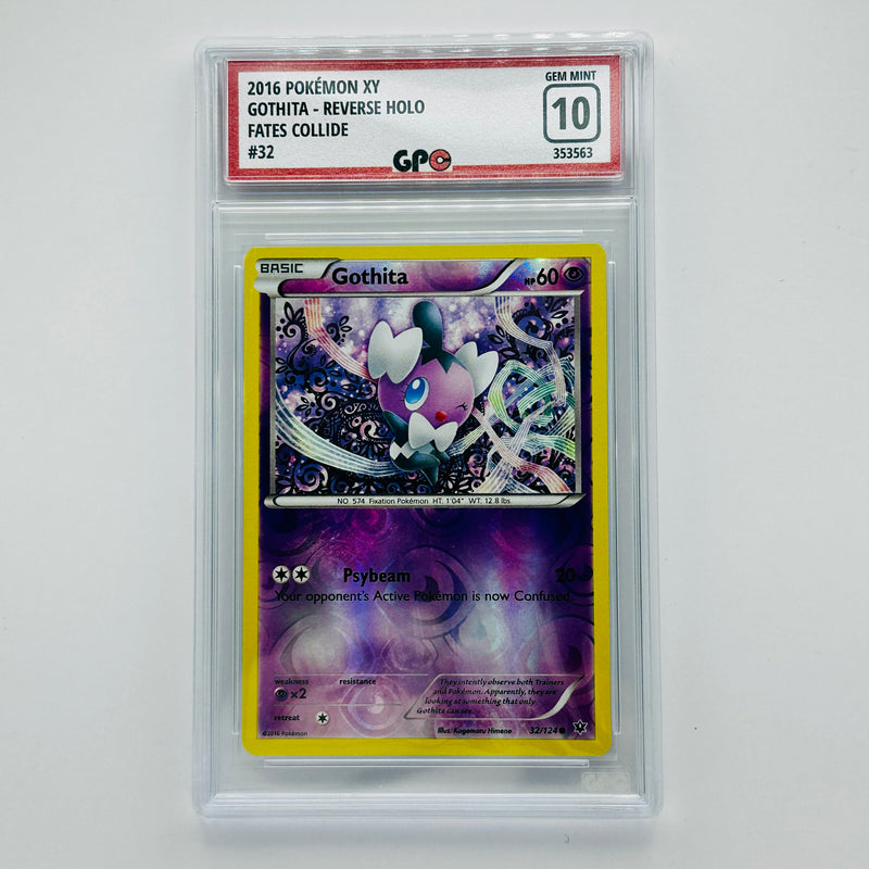 GPC 10 Gothita Reverse Holo #32 2016 XY Series Fates Collide Set