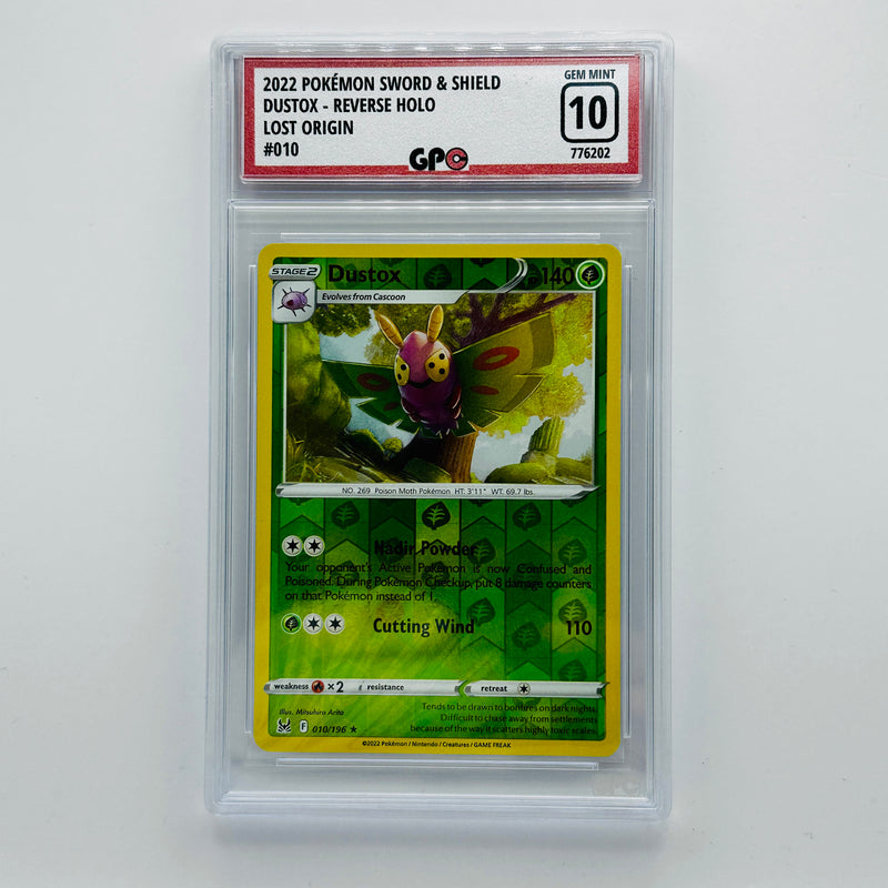 GPC 10 Dustox Reverse Holo #010 2022 Sword & Shield Series Lost Origin Set