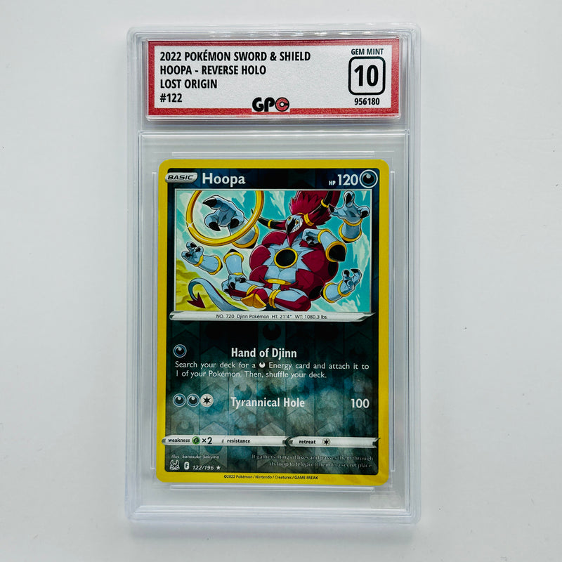 GPC 10 Hoopa Reverse Holo #122 2022 Sword & Shield Series Lost Origin Set