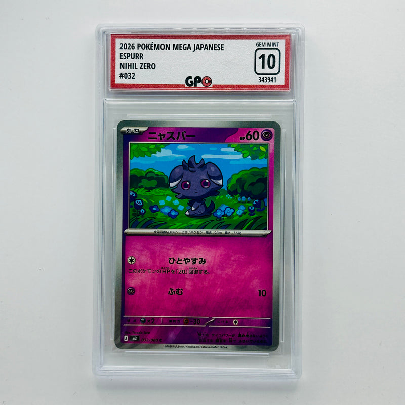 GPC 10 Espurr #032 2026 Japanese Mega Era Nihil Zero