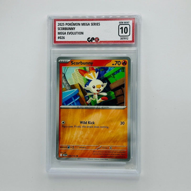 GPC 10 Scorbunny #026 2025 Mega Evolution Series Base Set