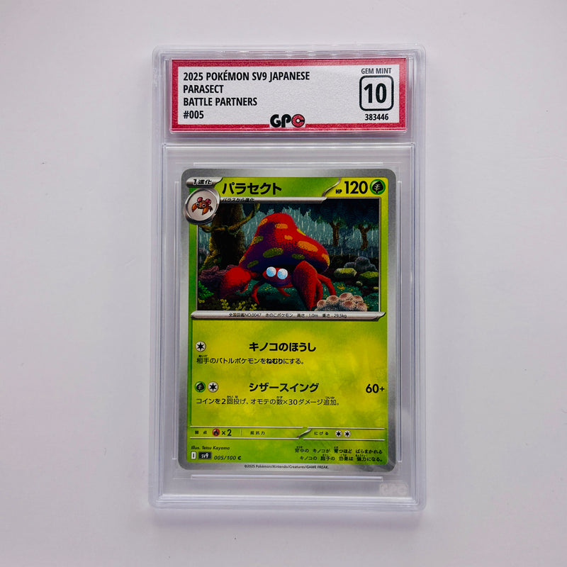 GPC 10 Parasect #005 2025 Japanese Scarlet & Violet Era Battle Partners