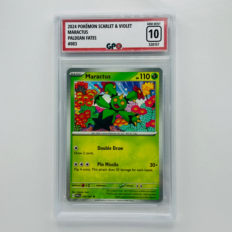 GPC 10 Maractus #003 2024 S&V Series Paldean Fates Set