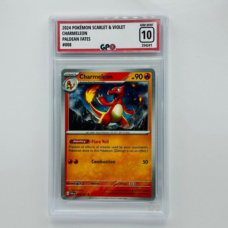 GPC 10 Charmeleon #008 2024 S&V Series Paldean Fates Set