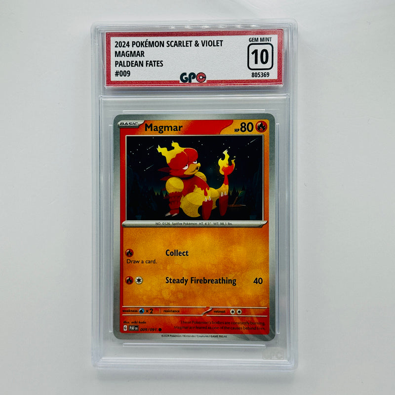 GPC 10 Magmar #009 2024 S&V Series Paldean Fates Set