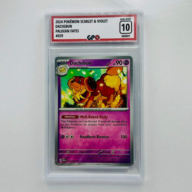 GPC 10 Dachsbun #039 2024 S&V Series Paldean Fates Set