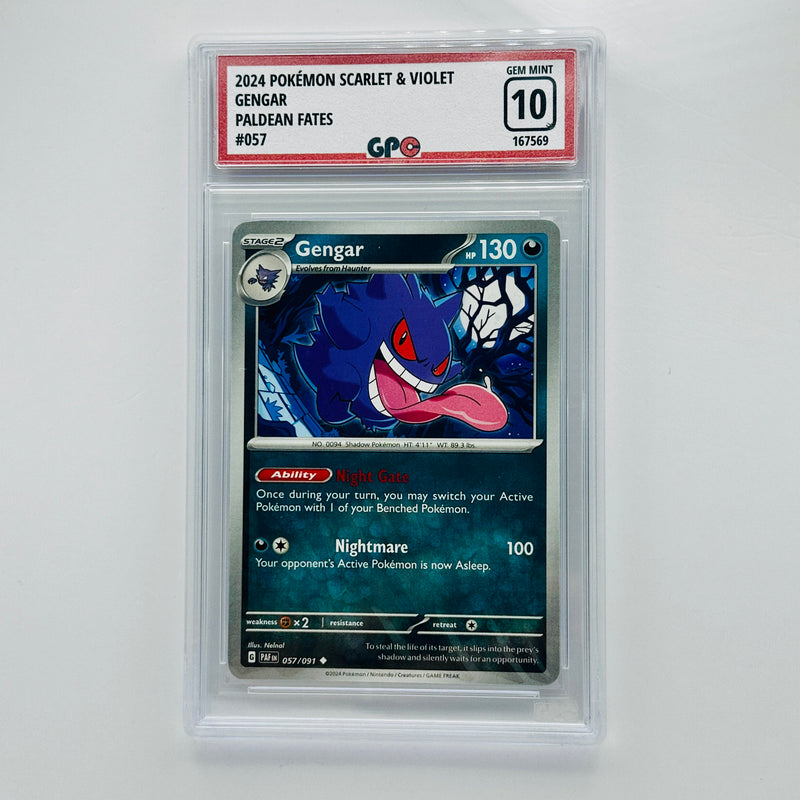 GPC 10 Gengar #057 2024 S&V Series Paldean Fates Set