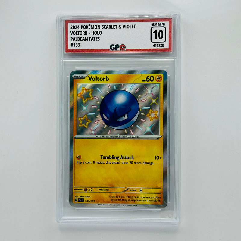 GPC 10 Voltorb Holo #133 2024 S&V Series Paldean Fates Set