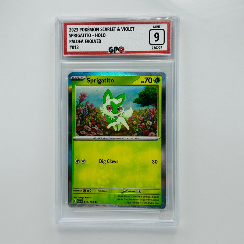 GPC 9 Sprigatito Holo #013 2023 S&V Series Paldea Evolved Set