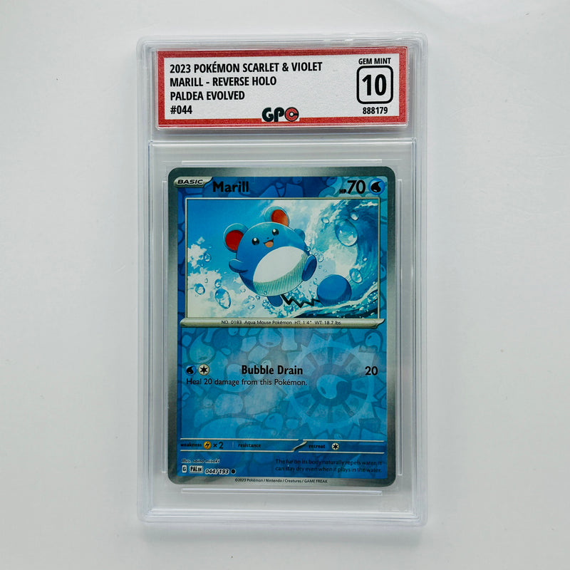 GPC 10 Marill Reverse Holo #044 2023 S&V Series Paldea Evolved Set