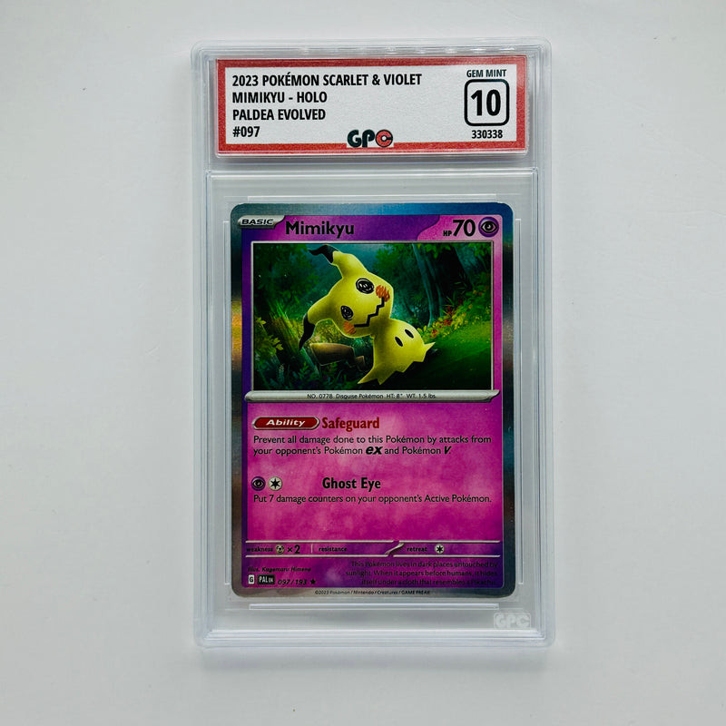 GPC 10 Mimikyu Holo #097 2023 S&V Series Paldea Evolved Set