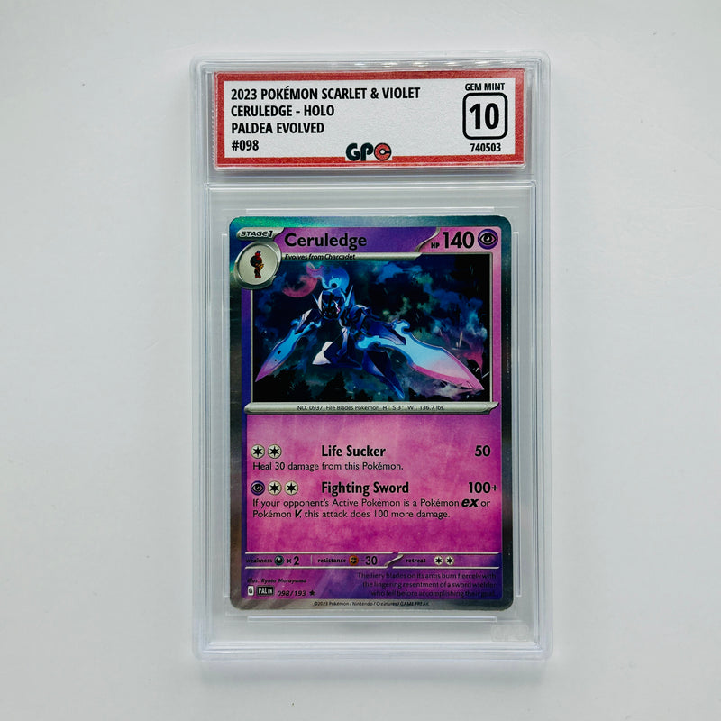 GPC 10 Ceruledge Holo #098 2023 S&V Series Paldea Evolved Set