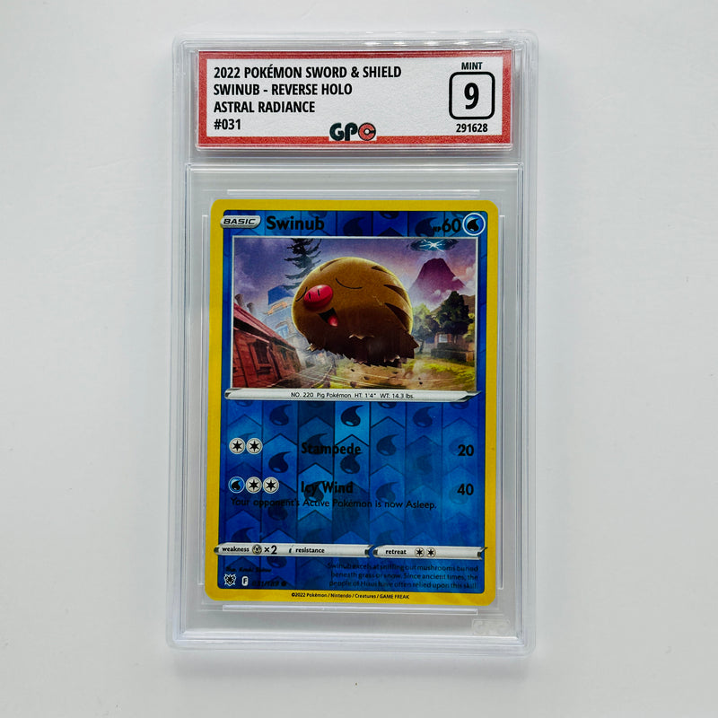GPC 9 Swinub Reverse Holo #31 2022 SWSH Series Astral Radiance Set