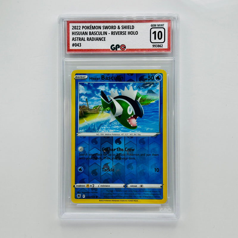 GPC 10 Hisuian Basculin Reverse Holo #43 2022 SWSH Series Astral Radiance Set