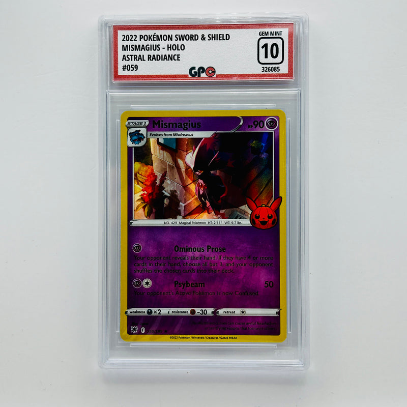 GPC 10 Mismagius Trick or Trade Holo #059 2022 SWSH Series Astral Radiance Set
