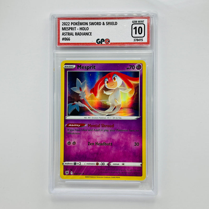 GPC 10 Mesprit Holo #066 2022 SWSH Series Astral Radiance Set