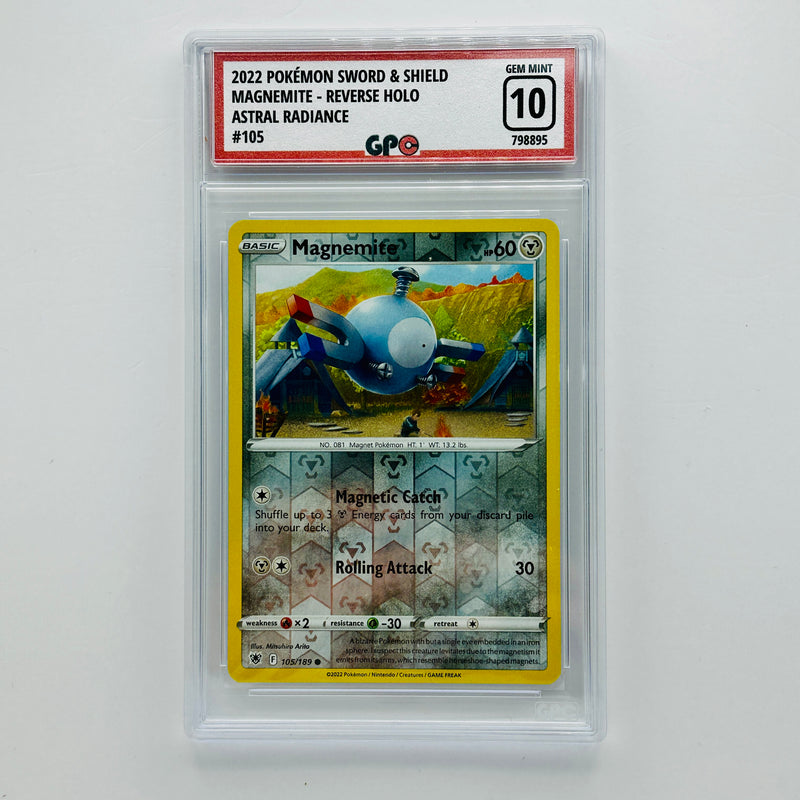 GPC 10 Magnemite Reverse Holo #105 2022 SWSH Series Astral Radiance Set