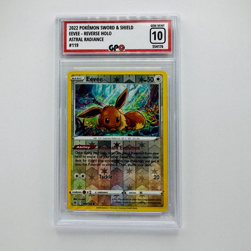 GPC 10 Eevee Reverse Holo #119 2022 SWSH Series Astral Radiance Set