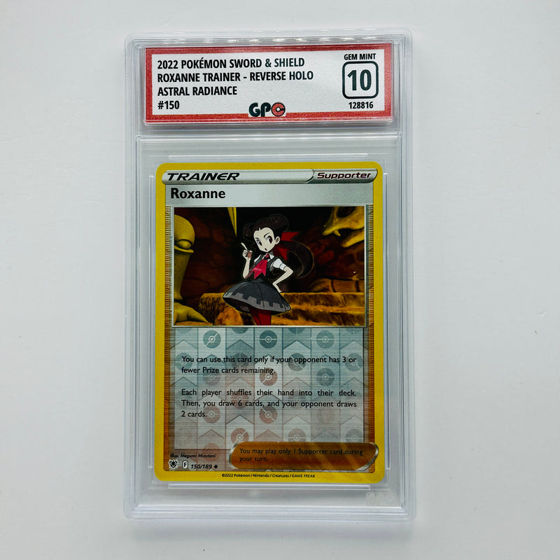 GPC 10 Roxanne Trainer Reverse Holo #150 2022 SWSH Series Astral Radiance Set