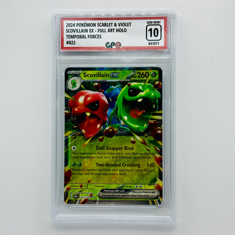 GPC 10 Scovillain Ex Full Art Holo #022 2024 S&V Series Temporal Forces Set