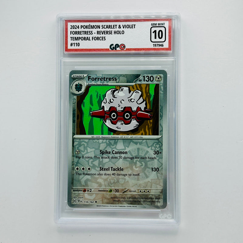 GPC 10 Forretress Reverse Holo #110 2024 S&V Series Temporal Forces Set