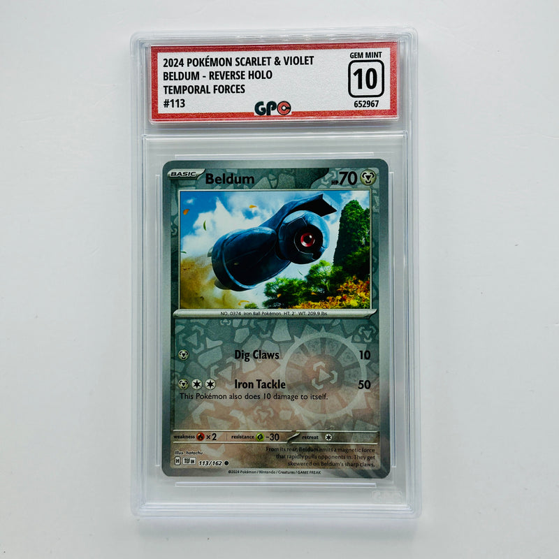 GPC 10 Beldum Reverse Holo #113 2024 S&V Series Temporal Forces Set