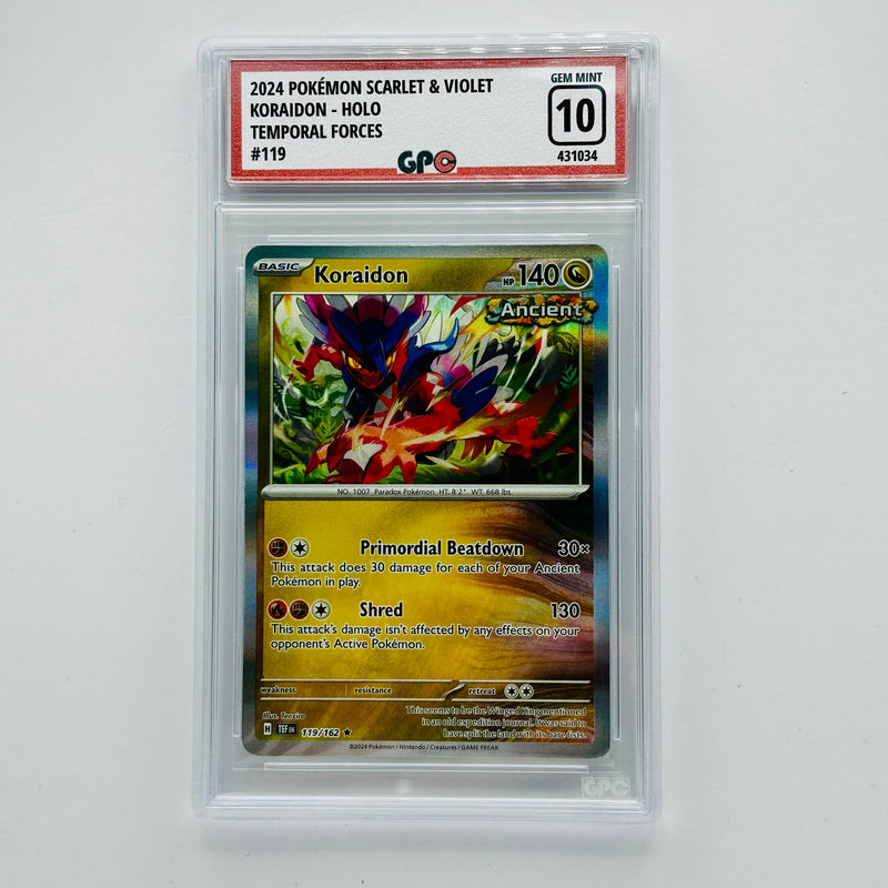GPC 10 Koraidon Holo #119 2024 S&V Series Temporal Forces Set