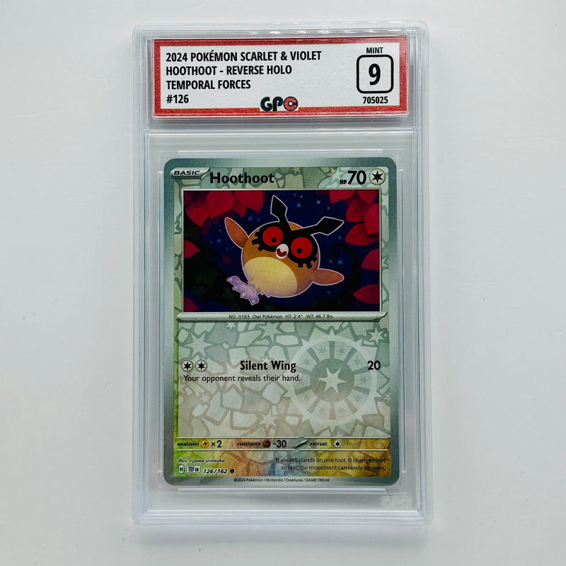 GPC 9 Hoothoot Reverse Holo #126 2024 S&V Series Temporal Forces Set