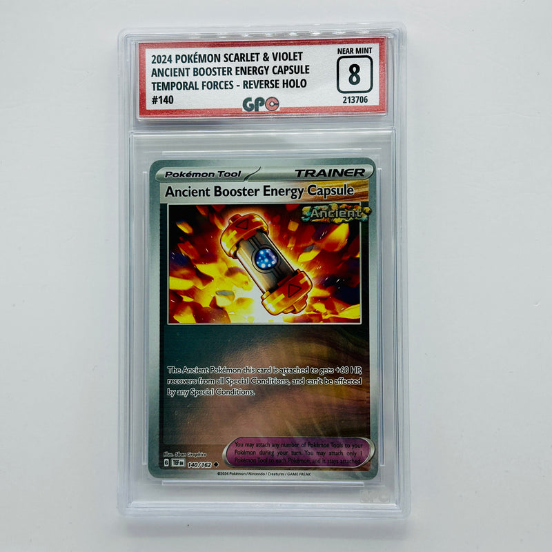 GPC 8 Ancient Booster Energy Capsule Reverse Holo #140 2024 S&V Series Temporal Forces Set