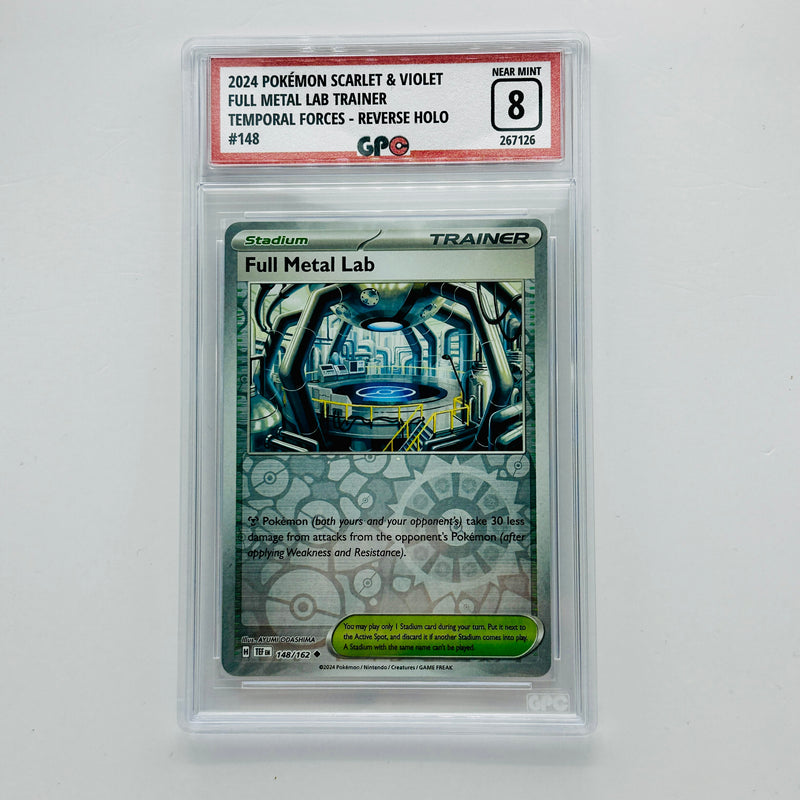 GPC 8 Full Metal Lab Trainer Reverse Holo #148 2024 S&V Series Temporal Forces Set