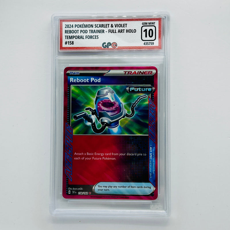 GPC 10 Reboot Pod Trainer Full Art Holo #158 2024 S&V Series Temporal Forces Set