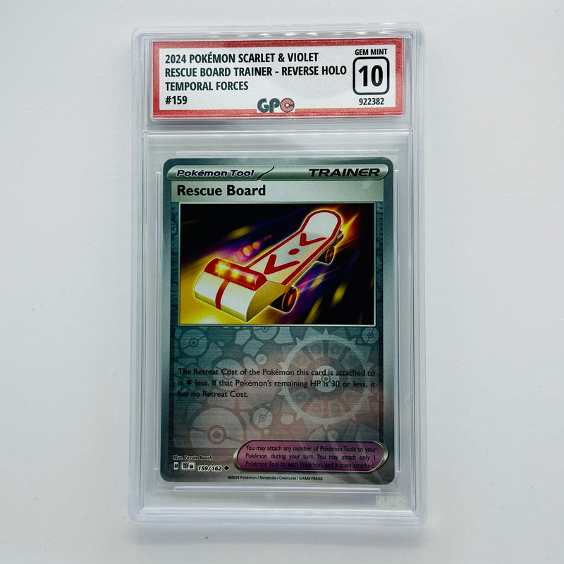 GPC 10 Rescue Board Trainer Reverse Holo #159 2024 S&V Series Temporal Forces Set