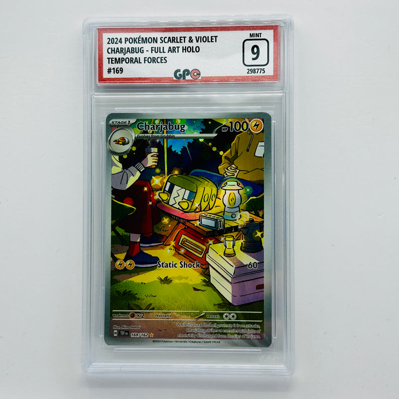 GPC 9 Charjabug Full Art Holo #169 2024 S&V Series Temporal Forces Set