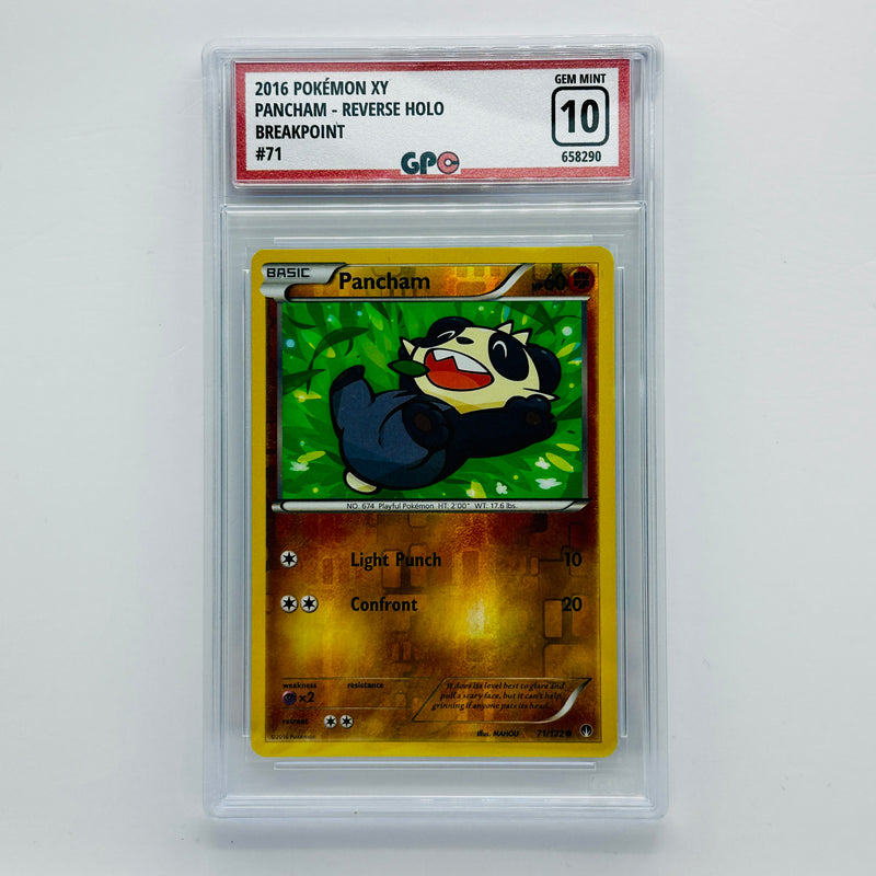 GPC 10 Pancham Reverse Holo #71 2016 XY Series BREAKpoint Set