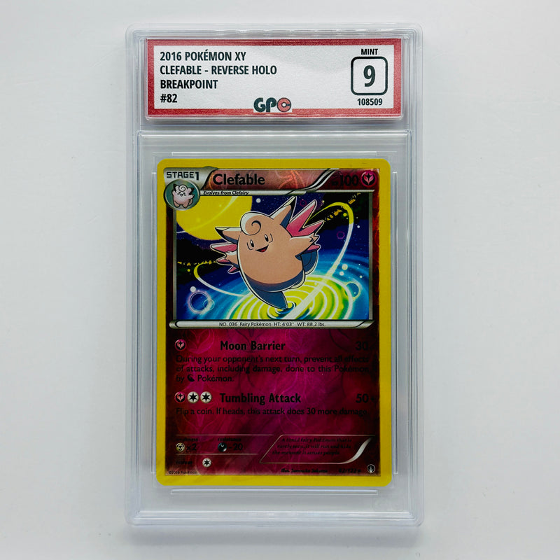 GPC 9 Clefable Reverse Holo #82 2016 XY Series BREAKpoint Set