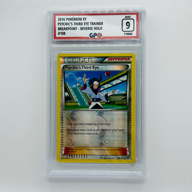 GPC 9 Psychic's Third Eye Reverse Holo #108 2016 XY Series BREAKpoint Set