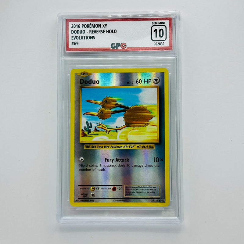 GPC 10 Doduo Reverse Holo #69 2016 XY Series Evolutions Set